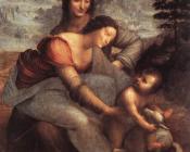 莱昂纳多达芬奇 - 圣母子与圣安娜
